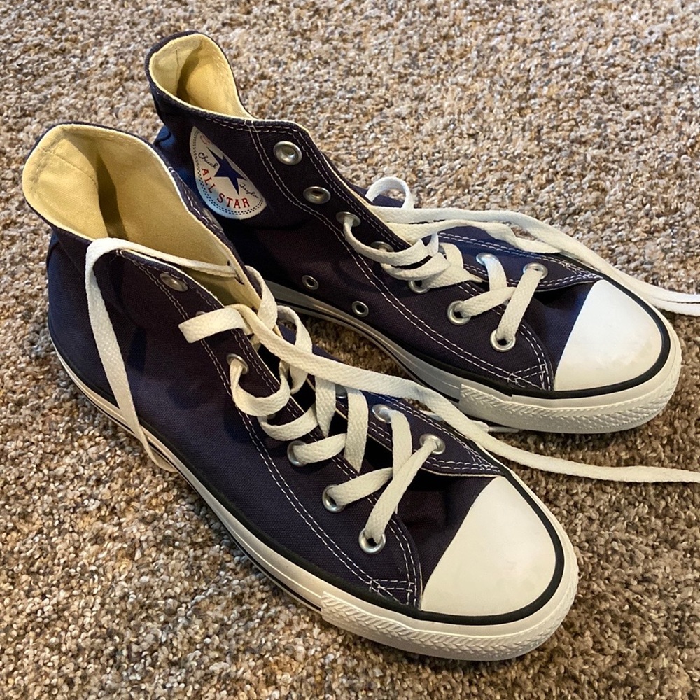 Navy High Top Converse